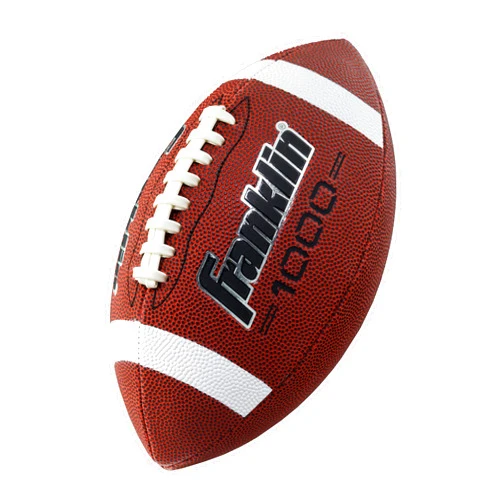 Franklin Sports Official Size Football - All-Weather 1000 Regulation Outdoor Football - Synthetic Leather Adult Size Football - Extra Grip Official Size Football - Brown + White