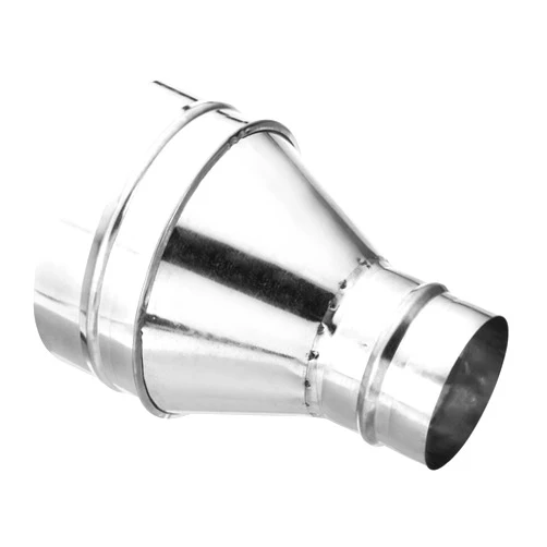 PATIKIL 6 Inch to 3 Inch Round Duct Reducer Increaser Connector, Galvanized Steel Adapter Pipe Fitting for Bathroom Kitchen Ventilation Systems, Silver Tone