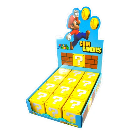 Boston America Nintendo Super Mario Bros. Coin Candies Display Box 12 Count