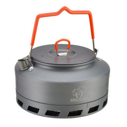 Bulin Camping Kettle 1.6L Heat Exchange Camp Tea Coffee Pot Lightweight Outdoor Hiking Gear Portable Teapot