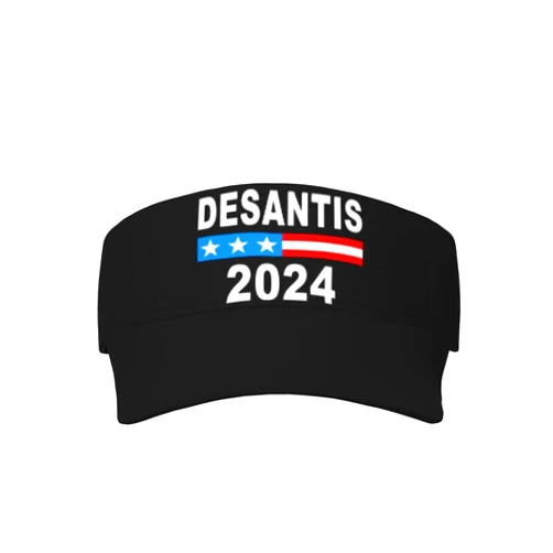 SwpWab Desantis 2024 Flag Cool Breathable Fashionable Eye Protection Sunshade Top Hat Black