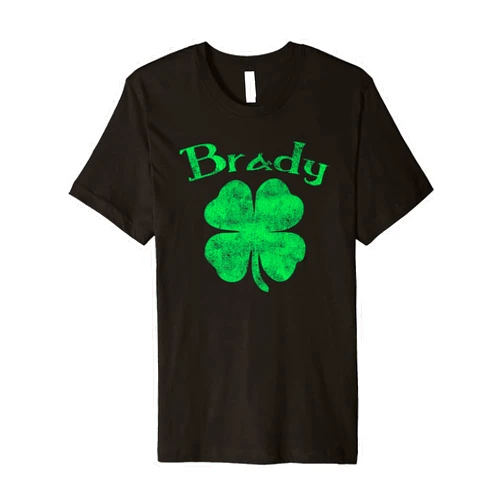 Retro Brady St Patty's Day Tees Vintage Brady Irish Shamrock T Shirt St Patty's Day