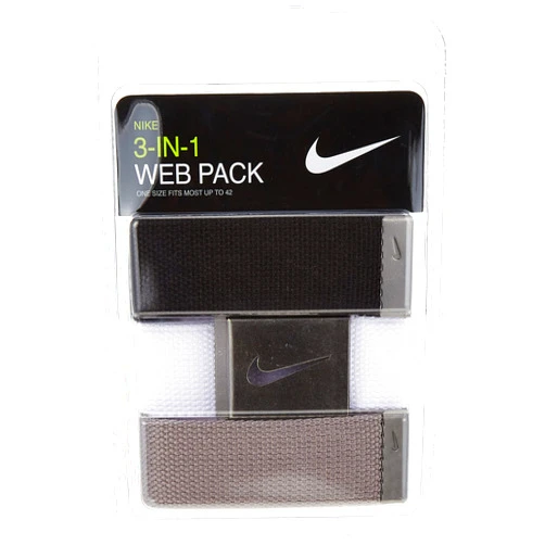 Nike Men's 3 Pack Golf Web Belt