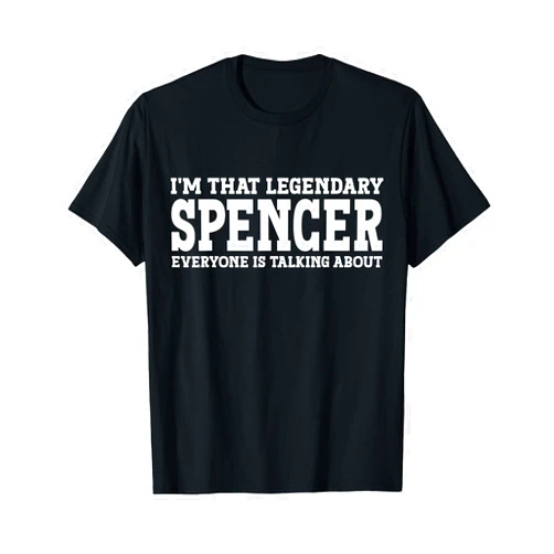 Spencer Gifts Family Tee Last Name Birthday Gifts Spencer Surname Funny Team Family Last Name Spencer T-Shirt