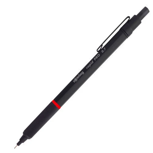 rOtring Rapid Pro Mechanical Pencil, 0.7 mm, Black