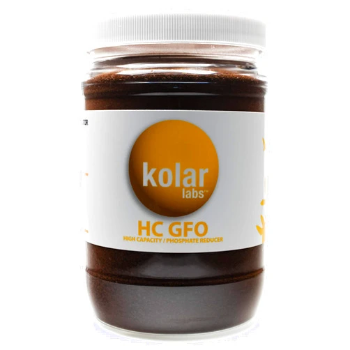 Kolar Labs GFO HC - High Capacity Bayoxide E33HC Phosphate Remover - for Fish Tanks, Aquariums & Ponds, 700g (32oz Jar, 1.54lb), by Kolar Labs