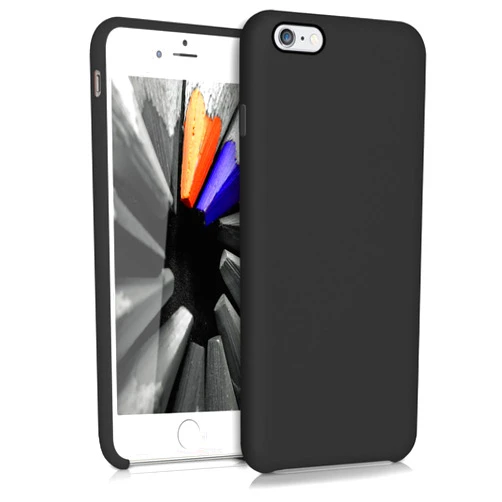 kwmobile Case Compatible with Apple iPhone 6 Plus / 6S Plus Case - TPU Silicone Phone Cover with Soft Finish - Black