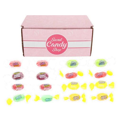 SECRET CANDY SHOP Jollies Sugar Free Zero Sugar Hard Candy in Box Variety Pack of 8 Flavors (Pack of 40)