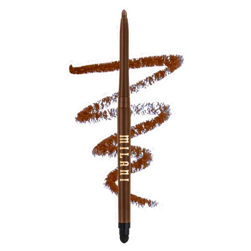 Milani Stay Put Eyeliner - Semi-Sweet (0.01 Ounce) Cruelty-Free Self-Sharpening Eye Pencil with Built-In Smudger - Line & Define Eyes with High Pigment Shades for Long-Lasting Wear