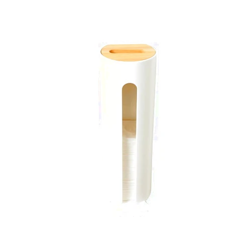 Eioflia Cotton Pad Dispenser Wall Mounted Cosmetic Make Up Cotton Pads Holder Storage Container with Lid. Canisters