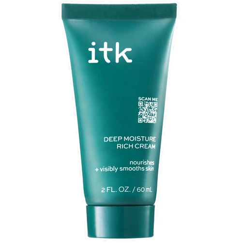 ITK Skincare Deep Moisture Anti Aging Face Cream With Hyaluronic Acid + Ceramides + Shea Butter For Nourishing Rich Hydration - Reduce Fine Lines + Wrinkles - Moisturize + Smooth Dry Skin
