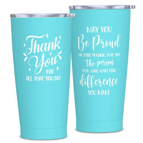 Cwutoba Employee Appreciation Gifts, Thank You Gift for Women, Appreciation Gifts for Coworker, Thank You Gift for Volunteer Teacher Nurse 20oz Tumbler