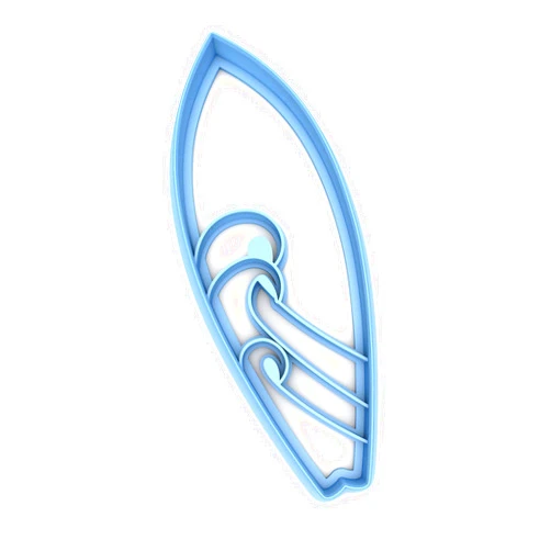 Sweet Prints, Inc Sweet Prints Inc Surf Board Cookie Cutter - Dishwasher Safe (3