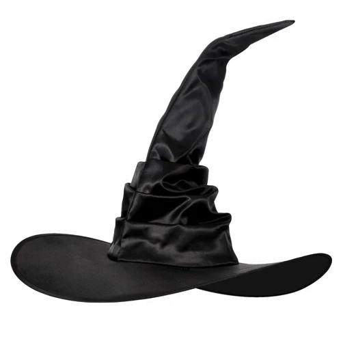 Leuceiy Halloween Witch Hat,Witch Hats for Women,Cosplay Party Black Witches Hat,Wizard Hat Halloween Costume Accessory