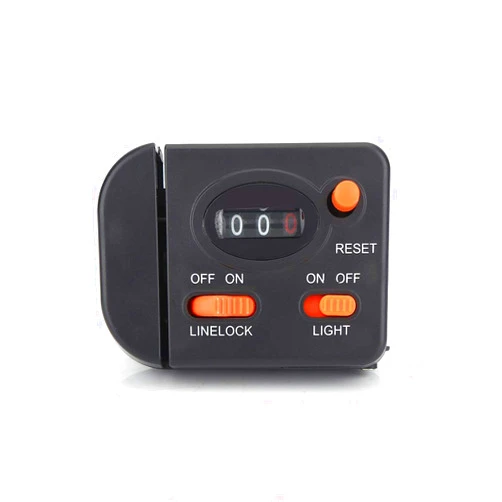 Alomejor Clip on Rod Fishing Line Counter, Digital Fishing Line Counter with Adjustable Clamp for Improved Success