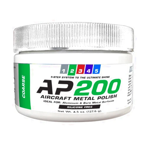 Rolite AP20045z Model AP200 Aircraft Metal Polish, for Airplane Aluminum & Bare Metal Surfaces, Coarse, 4.5 oz