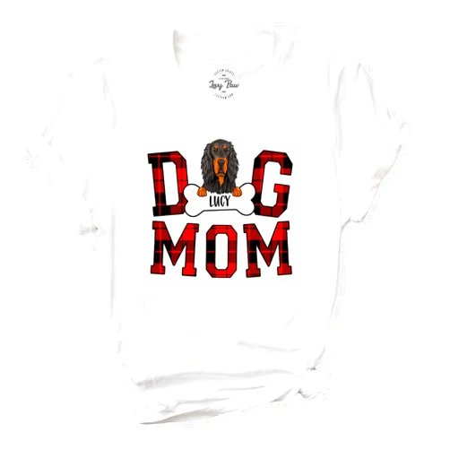 LEVY PAW Personalized Gordon Setter Mom Shirt Cute Gordon Setter Shirt Funny Gordon Setter Gift