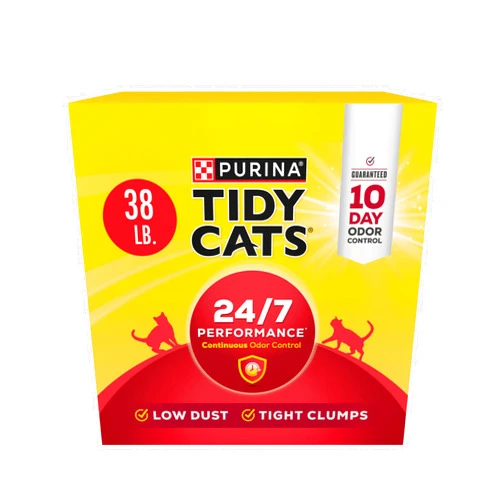 Tidy Cats Purina Tidy Cats Clumping Cat Litter, 24/7 Performance Multi Cat Litter - 38 lb. Box