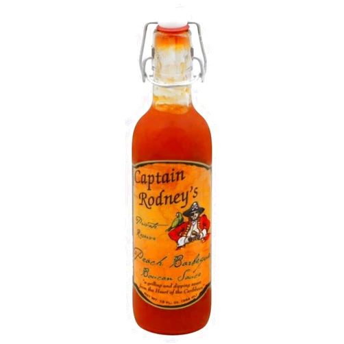 Captain Rodney's Private Reserve Captain Rodney's Spicy Peach Barbeque Sauce 17oz (1 Count)
