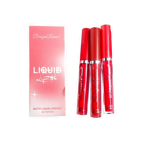 Xiahium 3 Pcs Matte Velvety Lip Gloss Set Moisturize Lip Tint Mist Nude Shades Long Lasting Highly Pigmented Liquid Lipstick Set Gifts