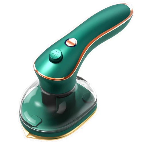 Hoddinol Mini Iron for Clothes, Portable Travel Iron Support Dry Wet Ironing, Steam Iron Handheld Ironing Machine (Dark Green)