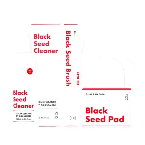 JAYU PET 3-Step Cat Acne Care Kit - Hypoallergenic Cleanser for Feline Acne, Cat Black Chin(1EA) Double-Sided Pads, Cat Acne Chin Wipes(30PCS) Soft Grooming Cat Acne Silicone Brush(1EA)