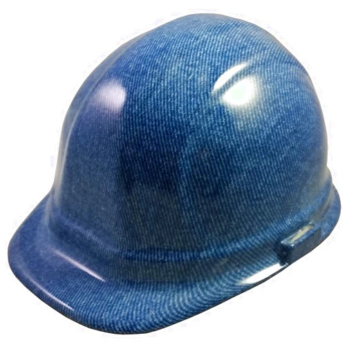 Texas America Safety Company Blue Denim Cap Style Hydro Dipped Hard Hat