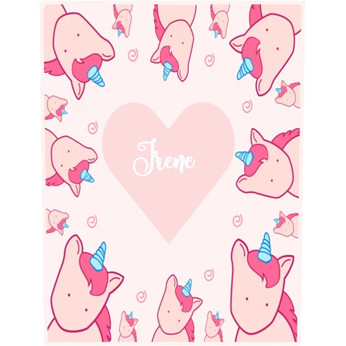 Iris Guzman Irene: Unicorn Notebook Personal Name Wide Lined Rule Paper | Notebook The Notebook For Writing Journal or Diary Women & Girls Gift for Birthday, For Student | 162 Pages Size 8.5x11inch