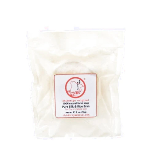 Chidoriya Silk and Rice Bran Soap 2oz soap bar by Chidoriya