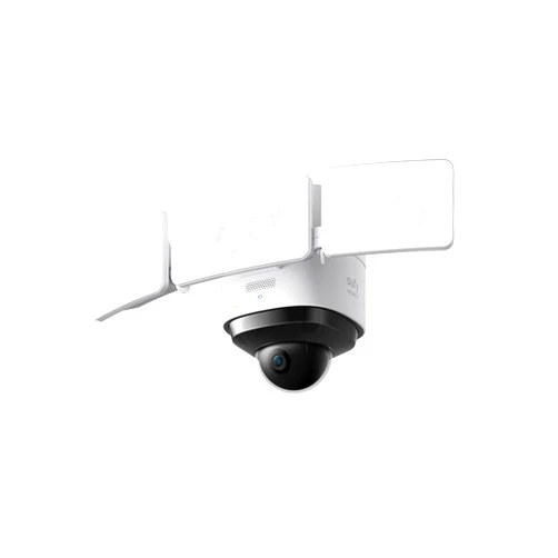 eufy Security Floodlight Cam S330, 360-Degree Pan & Tilt Coverage, 2K Full HD, 3,000 Lumens, Smart Lighting, Weatherproof, On-Device AI Subject Lock and Tracking, No Monthly Fee, Hardwired