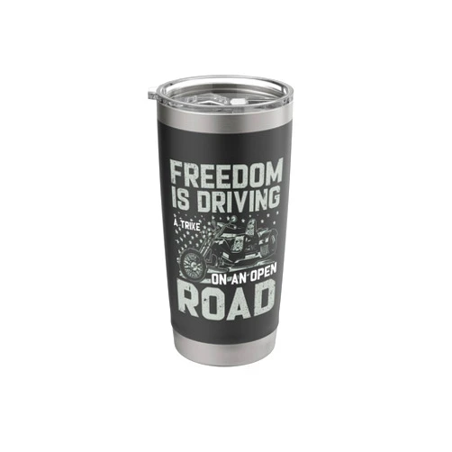 Three Wheel Motorbike Designs And Motorcycling Triker Motorcycle Trike Biker Quote Three Wheeler Trikes Stainless Steel Insulated Tumbler