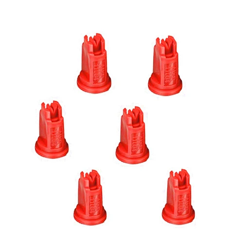 Farmer Bob's Parts Pack of 6 - TeeJet Air Induction XR Flat Spray Tips Red 110° 0.4 GPM @ 40 PSI Farmer Bob's Parts AIXR11004-VP