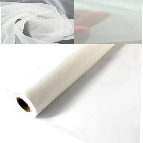 MS WGO 3 Yards 1.27 Meters Silk Screen Printing Fabric Mesh Screen Printing Mesh Wide High Tension Mesh Making Ink Supplies 110 Mesh（43T）