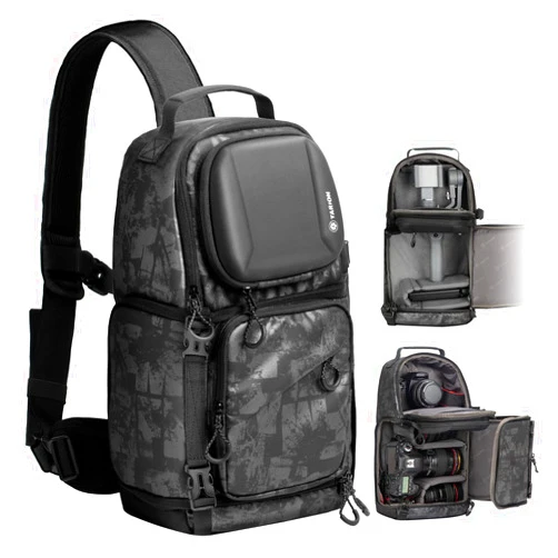 TARION Camera Sling Bag DSLR Sling Pack Backpack Camera Bag Backpack Photography Slingpack Crossbody Bag TRS