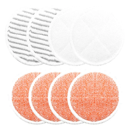BeiLan Spinwave Mop Pads Replacement Set Compatible with Bissell Spinwave 2039A 2124: 4 Heavy Scrub Pads, 2 Soft Pads, 2 Scrubby Pads by BeiLan (8Pack)
