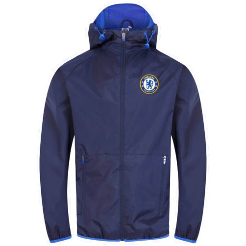 Chelsea FC Official Soccer Gift Mens Shower Jacket Windbreaker