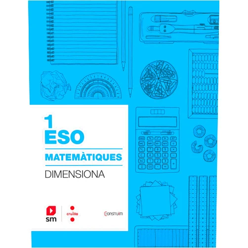 Catalan Edition by Josep Vall Segué (Author), Lurdes Peralta Más (Author), Jordi Rebagliato Nadal (Author), Clara González Fernández (Author), Josep Ignasi Celma Molins (Author), Juli Jurado Llamas (Author), Luis Miguel Pérez González [Luis Doyague] (Illustrator), Joan Boldó Pascual (Illustrator), Bartolomé Seguí Nicolau (Illustrator), Comstock Images, (Illustrator), Arxiu SM, (Illustrator), Francesc Infante (Illustrator), Lluís Martí Saurí (Illustrator), Ricard Aranda i Recasens (Illustrator), Antonio Muñoz Tenllado (Illustrator) & 12 more Quadern Matemàtiques. 1 ESO. Dimensiona. Construïm