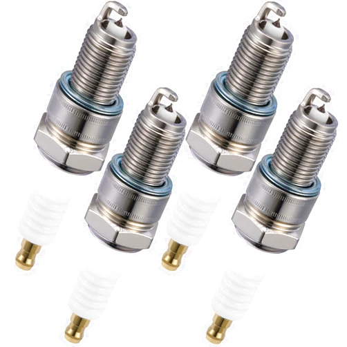 BDFHYK 5534 Iridium Spark Plugs Compatible with Ferrari Lamborghini Lotus Maserati Alfa Romeo Audi Fiat Mercedes-Benz Peugeot Porsche 2.0L 3.0L L4 L6 V6 Replacement for BPR7ES Set of 4