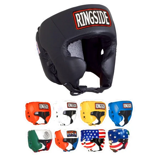 Ringside Competition Boxing Muay Thai MMA Sparring Head Protection Headgear with Cheeks