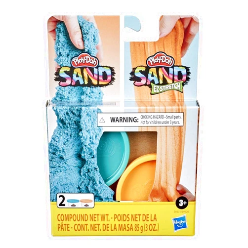 Hasbro Play-doh 2-Pack Assortments - Sand and EZ Stretch Sand (Teal/Orange)