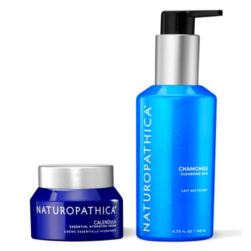 Naturopathica Calendula Essential Hydrating Cream and Chamomile Cleansing Milk Bundle