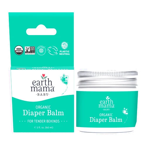 Earth Mama Organic Diaper Balm | Diaper Cream with Calendula | Calm Skin Baby Essentials for Diaper Bag |Multipurpose Baby Ointment, 2-Fluid Ounce