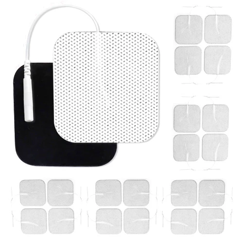 LotFancy TENS Unit Electrode Pads 2”x2”, 20 Pcs TENS Replacement Pads for Electrotherapy, Self-Adhesive TENS Pads for EMS Muscle Stimulation Machine, Reusable, Latex-Free