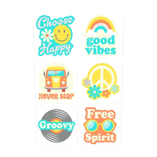 Fun Express Groovy Party Tattoos - 72 Pieces