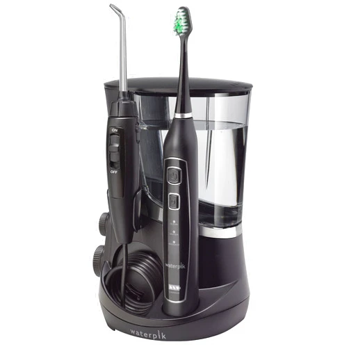 Waterpik Complete Care 5.0 Water Flosser + Sonic Electric Toothbrush, Black WP-862