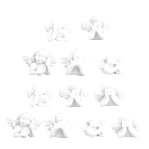 ARTIBETTER 30pcs Angel Charms Little Cherub Angel Miniatures Resin Flatback Embellishments Angel Figurine DIY Jewelry Phone Shell Making Material (Mixed Style)