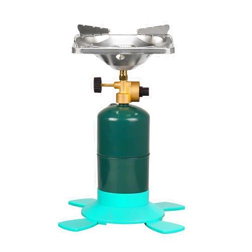 DOMINOX 10,000 BTU Propane Camping Stove, Portable Adjustable Flame Camping Stove with Gas Cylinder Base, Portable Backpacking Stove for Camping, Outdoor, Travel, Hiking