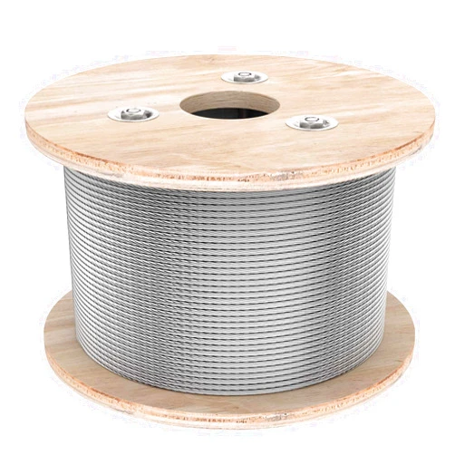 Fshihine 3/16 Stainless Steel Cable, 500 ft Wire Rope, 7x19 Strands, 3700 lbs Breaking Strength, Aircraft Cable for Decking Railings, Zip Line, Shade Sails, String Lights, Fence, Cable Railing System