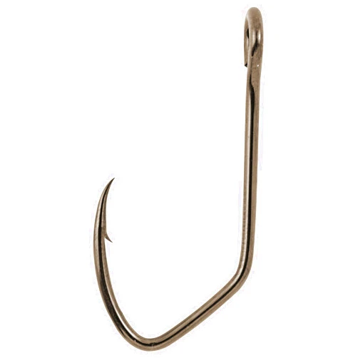 Matzuo Sickle Siwash Open Eye Hook, Black Chrome, 2/0