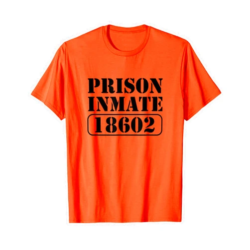 Funny Prison Costume DIY Group Prisoner Costume Prison Inmate County Jail Halloween T-Shirt